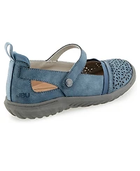 Jbu Women's Rya-Wide Mary Jane Round Toe Flats