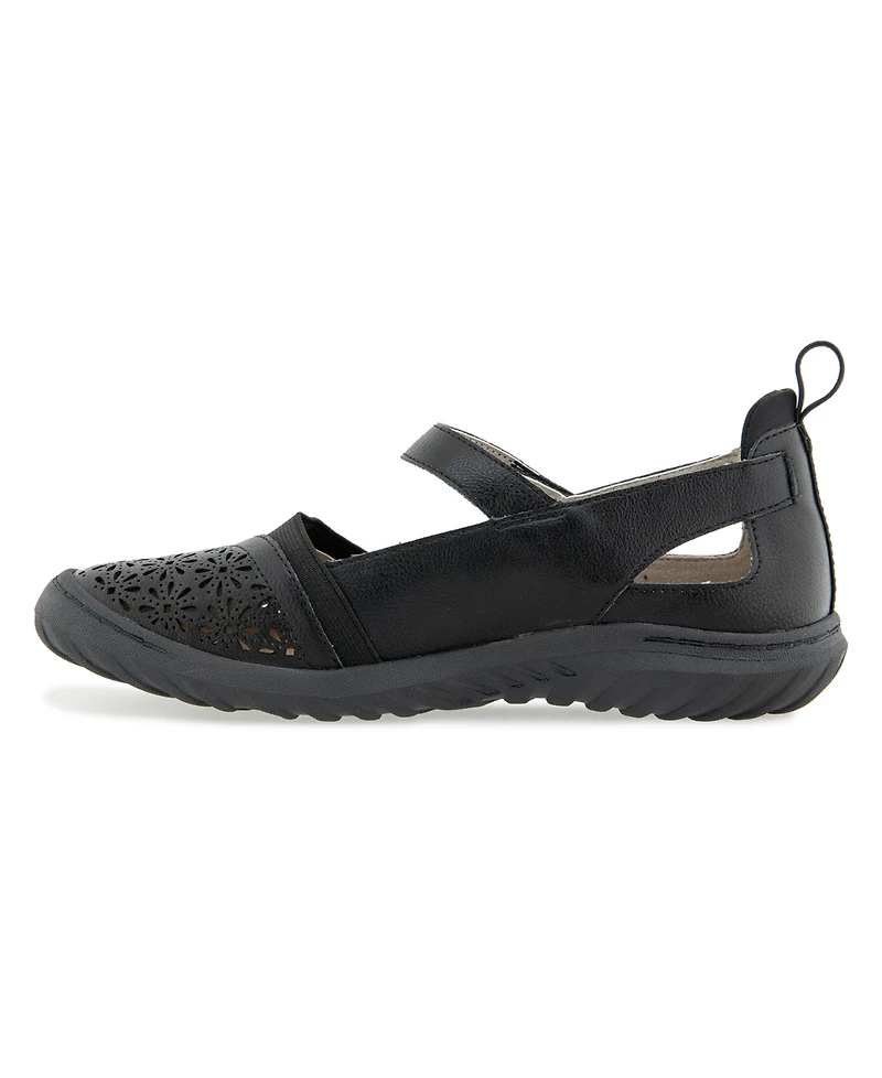 Jbu Women's Rya Mary Jane Round Toe Flats