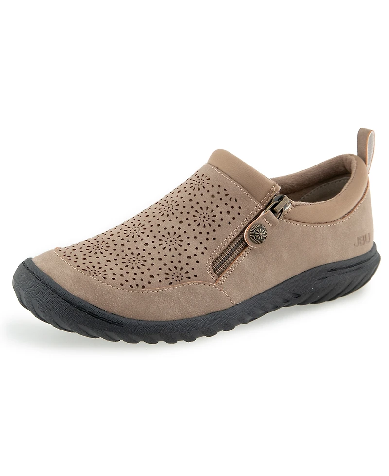 Jbu Women's Avery Closed Round Toe Casual Flats