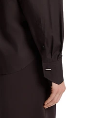 Boss by Hugo Women's Oversized-Fit Point Collar Blouse