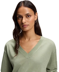 Boss by Hugo Women's Merino Wool Relaxed-Fit Sweater