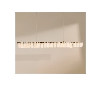 Z Gallerie Joliet Led Linear Glass Chandelier 47