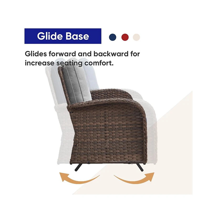 Bellefurn 5 -Piece Wicker Patio Sofa Conversation Set with Cushions