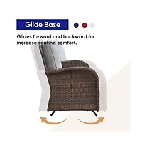 Bellefurn 5 -Piece Wicker Patio Sofa Conversation Set with Cushions
