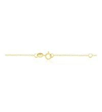 The Lovery Mini Amethyst Single Clover Necklace 14K Gold