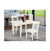 East West Furniture Dining Table- Dining Chairs