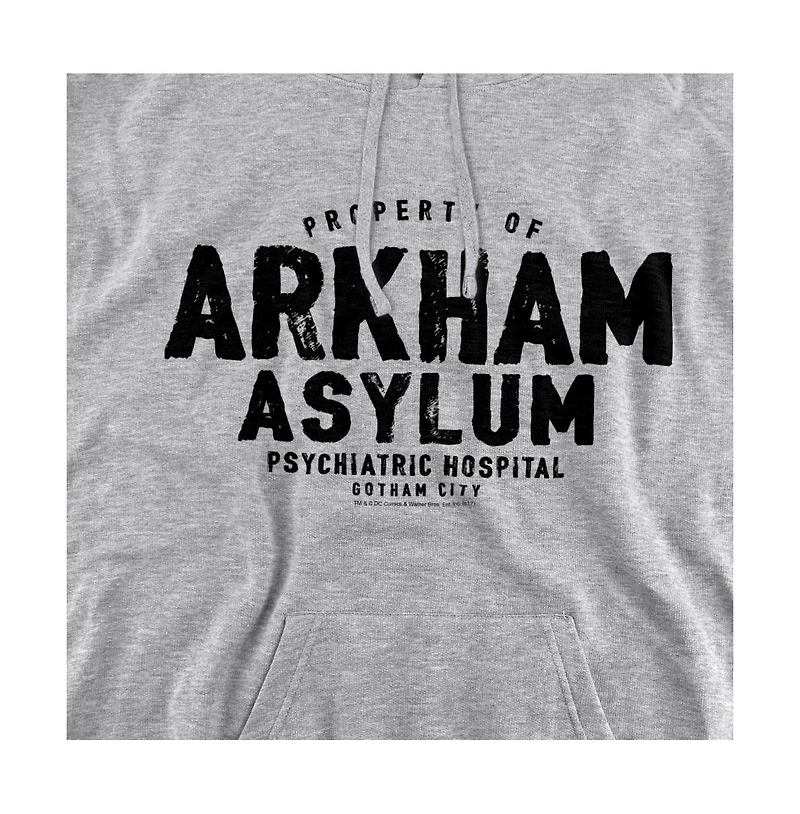 Batman Men's Arkham Asylum Pull-Over Hoodie