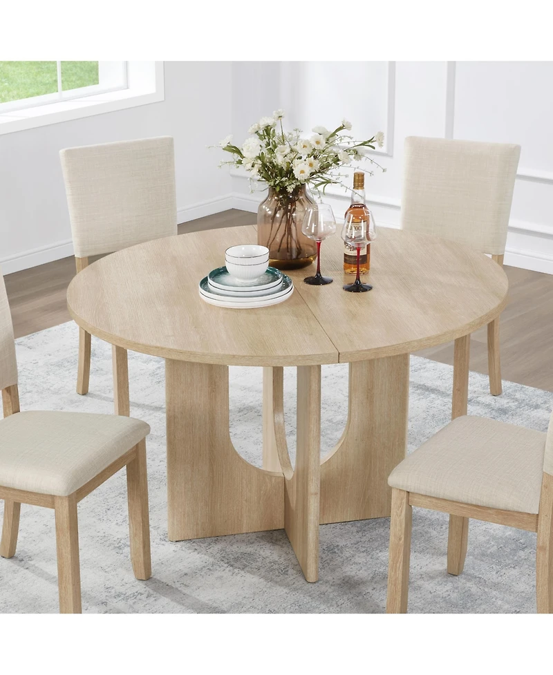 Flynama 47.3 Inch Round Dining Table