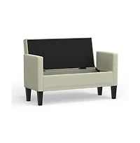 Glenwillow Home Storage Bench with Arms, Nailhead Trim