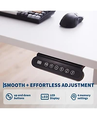 gaomon Electric Standing Desk, Height Adjustable Sit Stand Desk with Memory Presets, Home Office Computer Desk with Cable Management