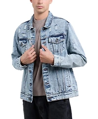 Men's Slim Washed Denim Jacket