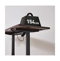 Clihome Electric Standing Desk, Adjustable Height Sit Stand Desk, Ergonomic Home Office Desk with 2-Tier Legs