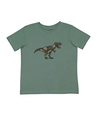 Sweet Wink Toddler Boys (2T- 4T) Camo Dino Patch Short Sleeve T-Shirt