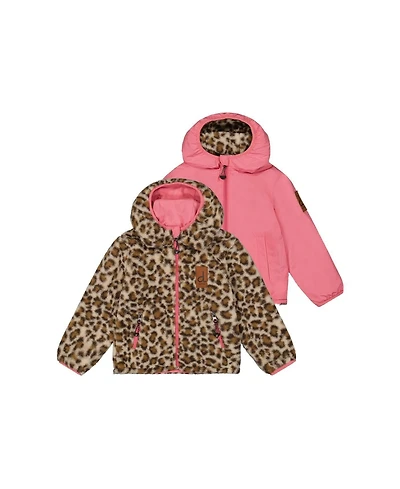 Deux par Deux Toddler Girl (2T - 5T) Reversible Mid-Season Jacket