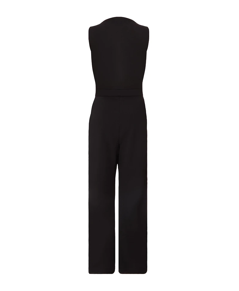 Quiz Women's Buckle Frill Detail Palazzo Jumpsuit