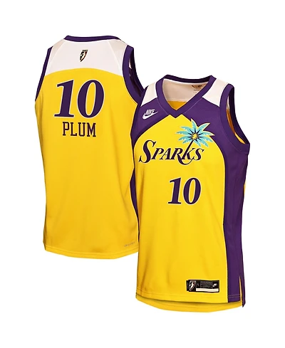 Nike Big Boys and Girls Kelsey Plum Gold Los Angeles Sparks Victory Swingman Jersey