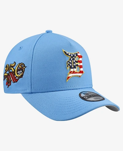 New Era Big Boys and Girls Light Blue Detroit Tigers Celebrate America's 250th 9FORTY A-Frame Adjustable Hat