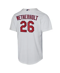 Nike Big Boys and Girls Jj Wetherholt White St. Louis Cardinals Home Replica Jersey