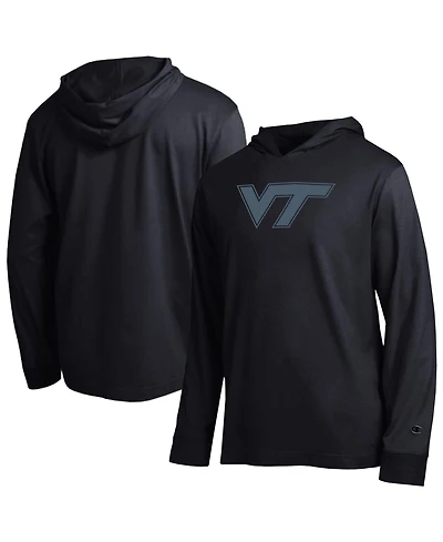 Champion Men's Virginia Tech Hokies Tonal All-Star Hooded Long-Sleeve T-Shirt