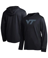 Champion Men's Virginia Tech Hokies Tonal All-Star Hooded Long-Sleeve T-Shirt
