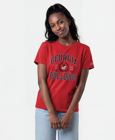 Champion Women's Georgia Bulldogs Lifestyle Short-Sleeve Crewneck T-Shirt