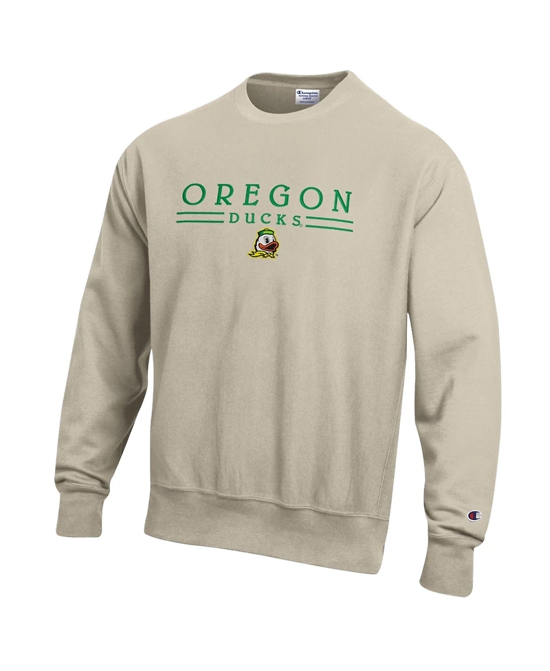 Champion Men's Oregon Ducks Reverse Weave Crewneck Heavyweight Fleece-Lined Sweatshirt