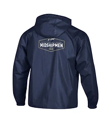 Champion Men's Navy Midshipmen Delay Packable Half-Zip Jacket
