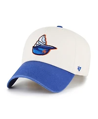 '47 Brand Men's Natural New York Mets Single Swirl Ice Cream Helmet 2.0 Clean Up Adjustable Hat