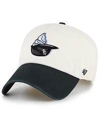 '47 Brand Men's Natural Chicago White Sox Single Swirl Ice Cream Helmet 2.0 Clean Up Adjustable Hat