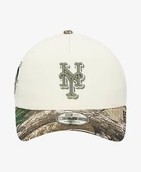 New Era Men's Khaki/Realtree Camo New York Mets 9FORTY A-Frame Adjustable Hat
