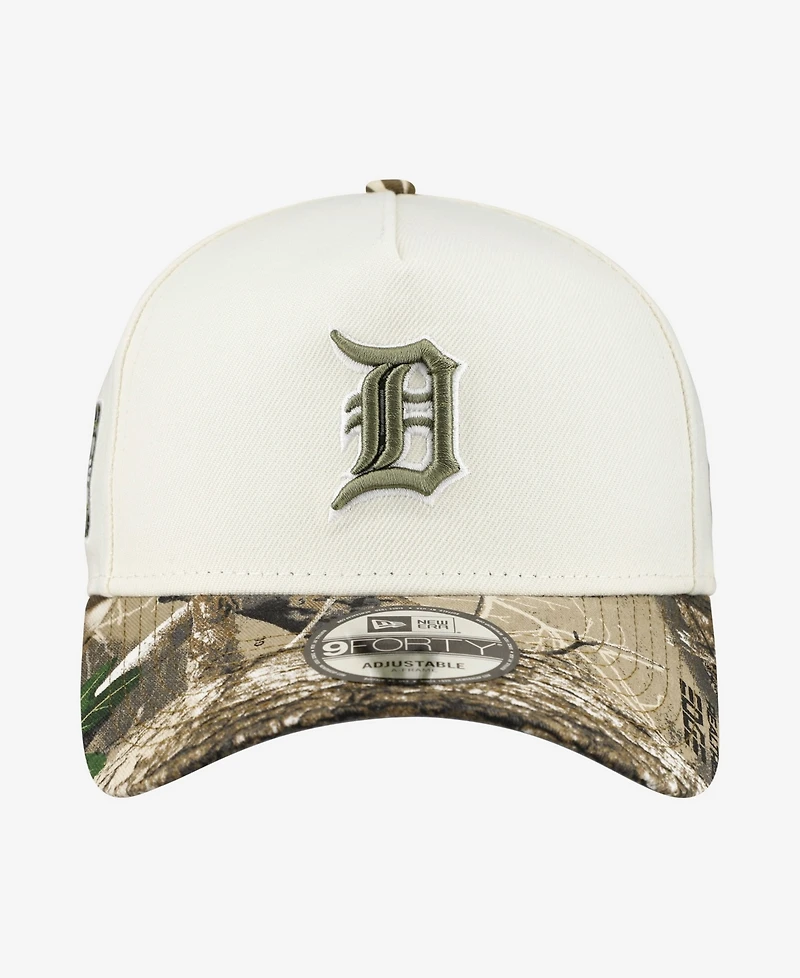 New Era Men's Khaki/Realtree Camo Detroit Tigers 9FORTY A-Frame Adjustable Hat