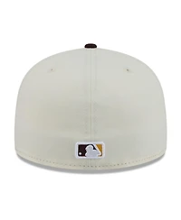 New Era Men's White/Brown San Diego Padres Blossom 59FIFTY Fitted Hat