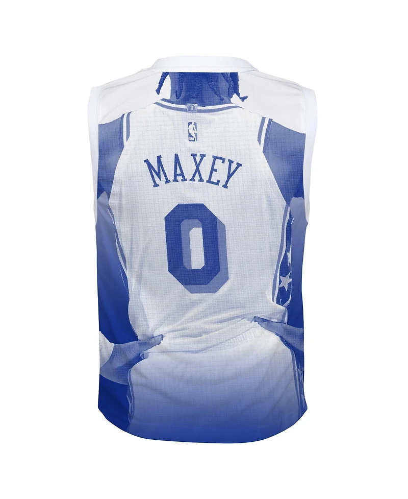 Outerstuff Big Boys and Girls Tyrese Maxey Royal Philadelphia 76ers Hometown Fashion Jersey