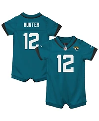 Nike Baby Boys and Girls Travis Hunter Teal Jacksonville Jaguars Romper Game Jersey