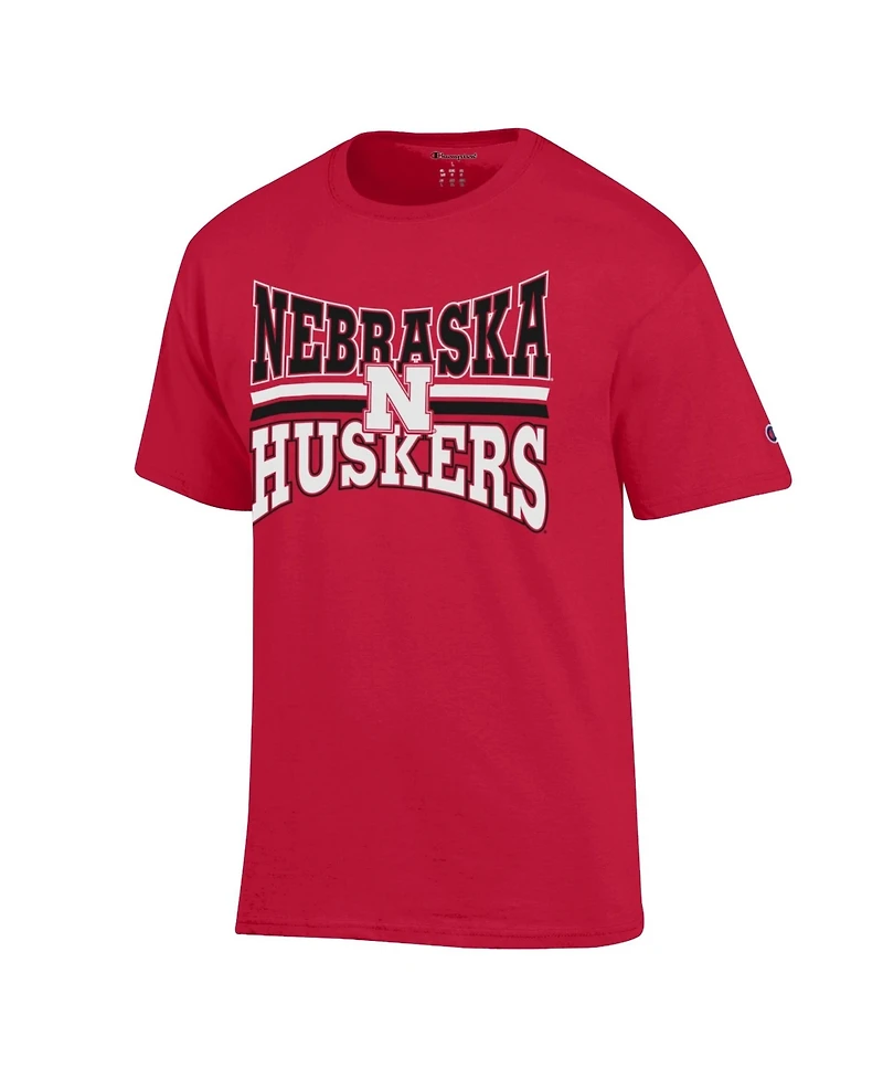 Champion Men's Nebraska Huskers Team Zoom Classic-Fit Graphics T-Shirt