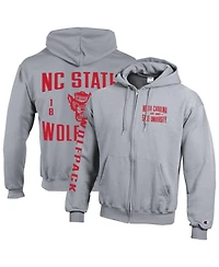 Champion Men's Nc State Wolfpack Varsity Powerblend Full-Zip Fleece Hoodie