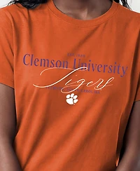 Champion Women's Clemson Tigers Crewneck Cotton-Blend T-Shirt