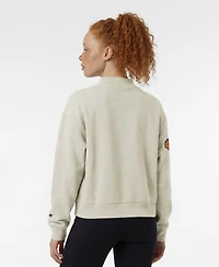 Champion Women's Chicago Blackhawks Collar Script Triumph Fleece Pullover Crewneck Sweatshirt
