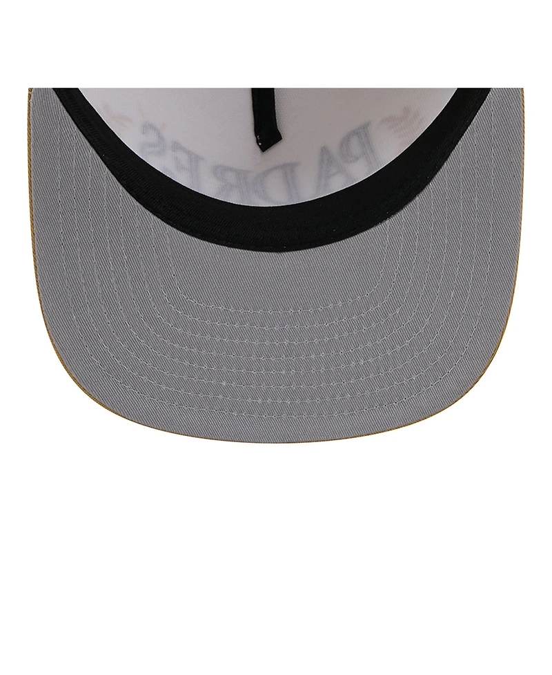 New Era Men's Cream San Diego Padres Club 9FIFTY A-Frame Snapback Hat