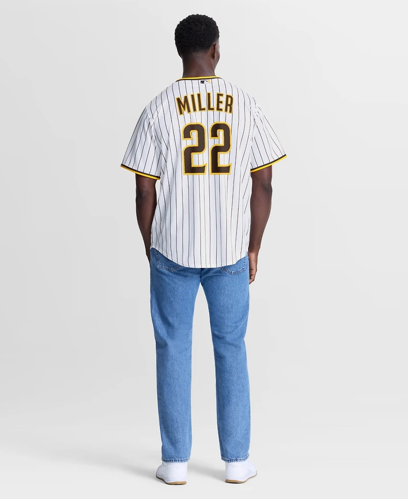 Nike Men's San Diego Padres Mason Miller Home Replica V-Neck Short-Sleeve Jersey