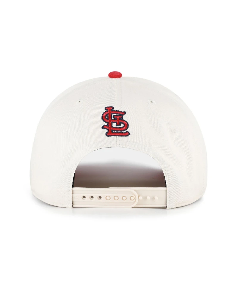 '47 Brand Men's Natural/Red St. Louis Cardinals Rope Script Hitch Adjustable Hat