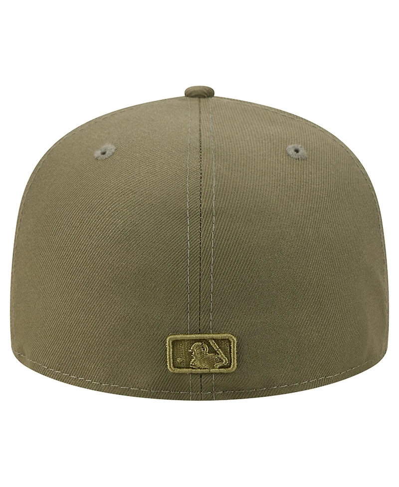 New Era Men's Olive York Yankees Color Pack 59FIFTY Fitted Hat