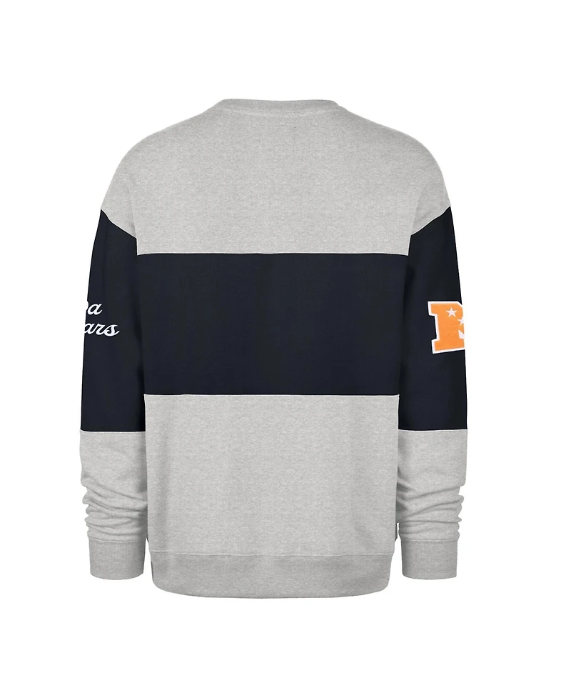 '47 Brand Men's Navy/Heather Gray Chicago Bears Blockfield Maximalist Sweatshirt