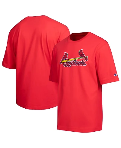 Champion Men's St. Louis Cardinals Chenille Applique Wordmark Relaxed-Fit T-Shirt