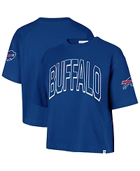 '47 Brand Women's Buffalo Bills Call Out Reed City Relaxed Fit Cropped Graphic Tee