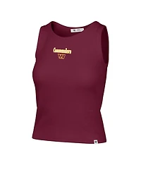 '47 Brand Women's Washington Commanders Ribbed Cropped Cotton-Blend Tank Top
