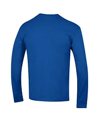 Champion Men's Pitt Panthers Arch Over Logo 2-Hit Long-Sleeve Crewneck T-Shirt