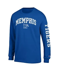 Champion Men's Memphis Tigers Arch Over Logo 2-Hit Long-Sleeve T-Shirt