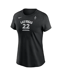Nike Women's Las Vegas Aces A'ja Wilson Name & Number Explorer Edition T-Shirt
