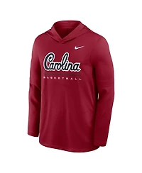 Nike Men's South Carolina Gamecocks 2026 Sideline Long-Sleeve Hooded Pique T-Shirt